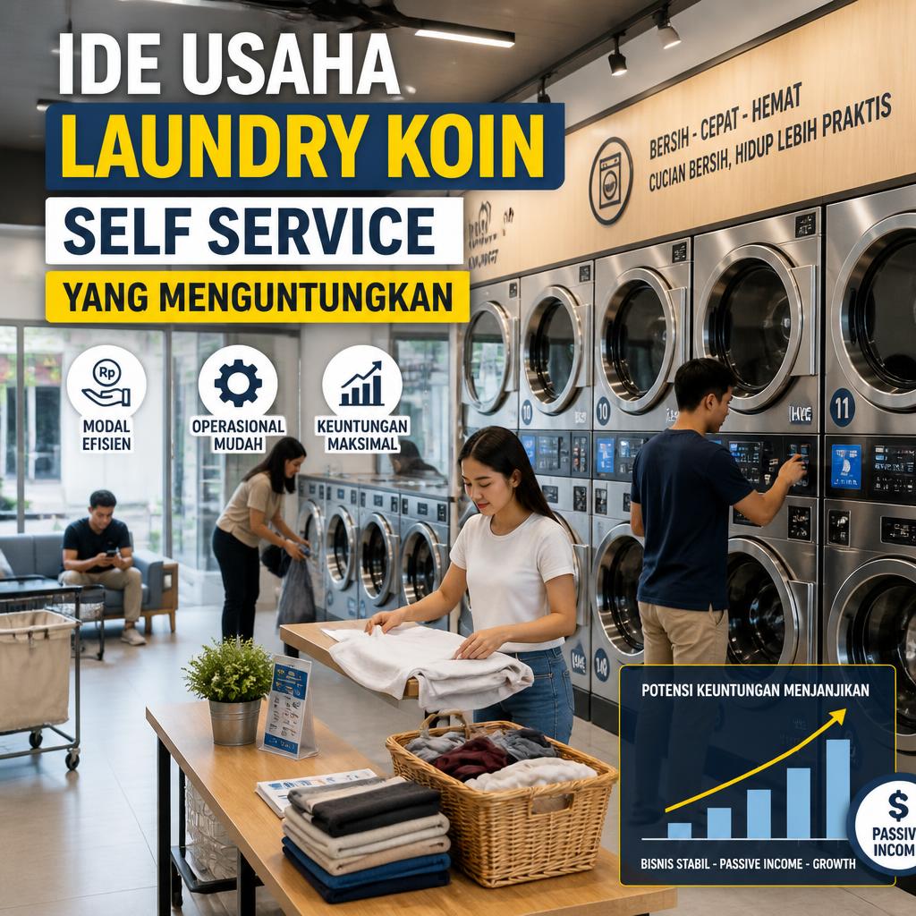 Ide Usaha Laundry Koin Self Service yang Menguntungkan