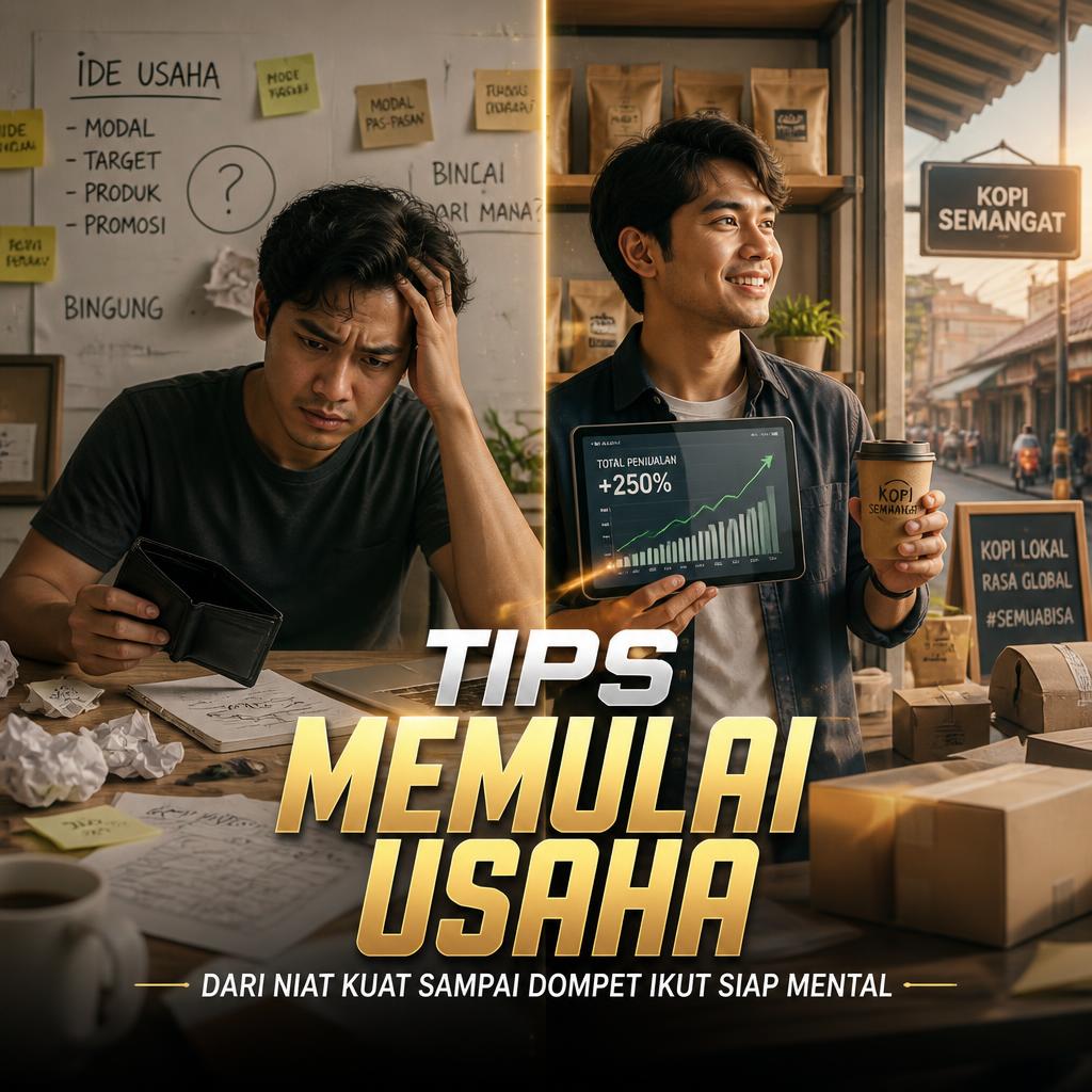 Tips Memulai Usaha: Dari Niat Kuat Sampai Dompet Ikut Siap Mental